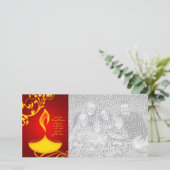 Carte salutations diwali : lumière élégante (Debout devant)