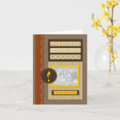 Carte salutations diwali (scrapbook) (Fleur jaune)