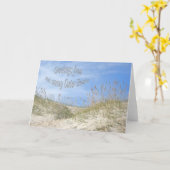 Carte Salutations d'objets de mer d'OBX ensoleillés (Fleur jaune)