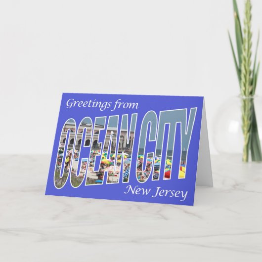 Carte Salutations d'Ocean City (Devant)