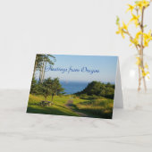 Carte Salutations d'Orégon (Fleur jaune)