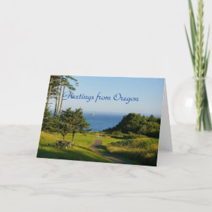 Carte Salutations d'Orégon