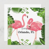 Carte Salutations d'Orlando, Floride (Devant / Derrière)
