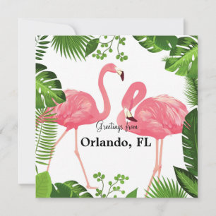 Carte Salutations d'Orlando, Floride