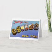 Carte Salutations d'Oswego New York Vintage (Devant)