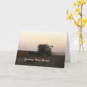 Carte Salutations du Kansas, Combattez au coucher du sol (Fleur jaune)