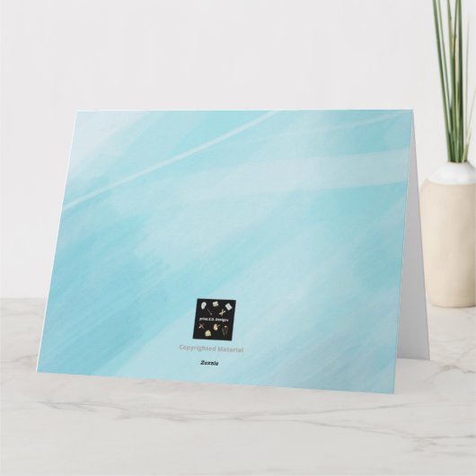 CARTE SALUTATIONS DU LAPIN DE PÂQUES (Dos)