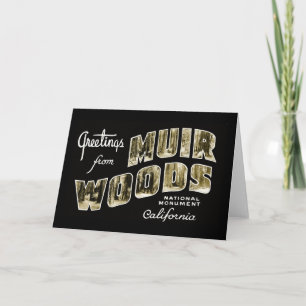Carte Salutations du monument national de Muir Woods