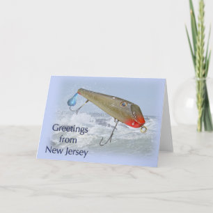 Carte Salutations Du New Jersey Fishing Lure