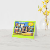 Carte Salutations du Nouveau Mexique (Fleur jaune)