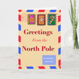 Carte Salutations du Pôle Nord 🎄✉️