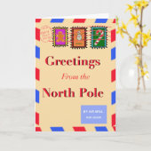 Carte Salutations du Pôle Nord 🎄✉️ (Fleur jaune)
