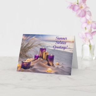 Carte Salutations du solstice d'été Plage Océan Chandell