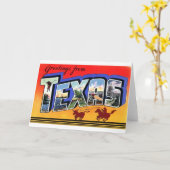 Carte Salutations Du Texas (Fleur jaune)
