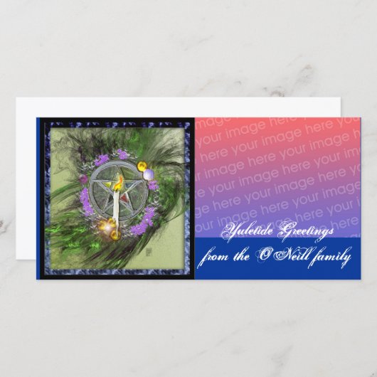 Carte salutations du yuletide (Devant / Derrière)