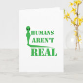 Carte Salutations Earthling Alien Paix drôle Anniversair (Fleur jaune)