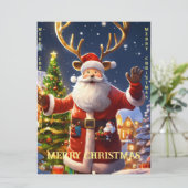 Carte Salutations exclusives du Nouvel An (Debout devant)