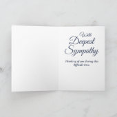 Carte Salutations Florales Personnalisées (Intérieur)