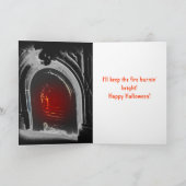 Carte Salutations gothiques de Grimm Halloween (Intérieur)