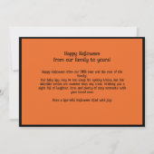 Carte 👻 salutations Halloween avec photo personnalisée (Dos)