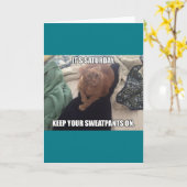 Carte Salutations hippies d'anniversaire de poussin (Fleur jaune)