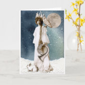 Carte Salutations hivernales à Sainte-Lucie (Fleur jaune)