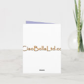 Carte Salutations jaunes d'anniversaire de chiot de (Dos)