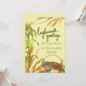 Carte Salutations Lughnasadh (Devant/Arrière en situation)