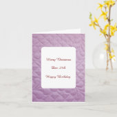 Carte salutations matelassées (Fleur jaune)