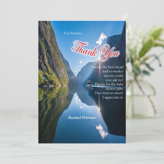 Carte Salutations norvégiennes (Debout devant)