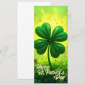 Carte Salutations pour la Saint-Patrick (Devant / Derrière)