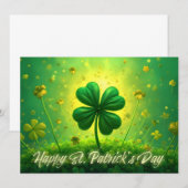 Carte Salutations pour la Saint-Patrick (Devant / Derrière)