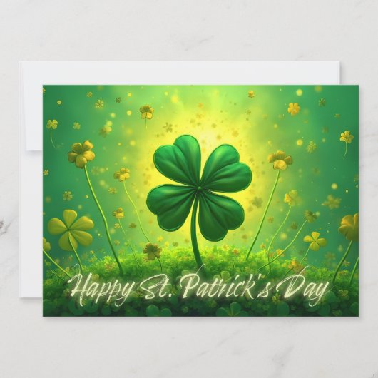 Carte Salutations pour la Saint-Patrick (Devant)