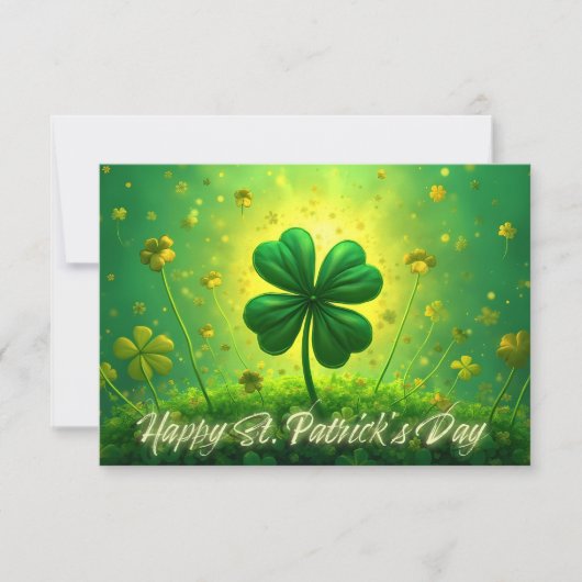 Carte Salutations pour la Saint Patrick's Day (Devant)