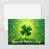 Carte Salutations pour la Saint Patrick's Day (Devant / Derrière)