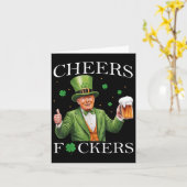 Carte Salutations Pour Le Jour de la Saint Patrick Drôle (Fleur jaune)