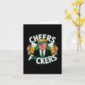 Carte Salutations Pour Le Jour de la Saint Patrick Drôle (Fleur jaune)