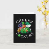 Carte Salutations Pour Le Jour de la Saint Patrick Drôle (Fleur jaune)