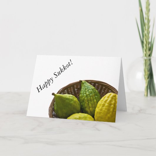 Carte Salutations pour Sukkot (Devant)