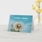 Carte Salutations pour un ami (Fleur jaune)