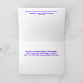 Carte Salutations Que Dieu Vous Couronne (Intérieur)