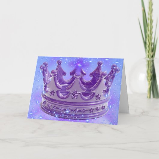 Carte Salutations Que Dieu Vous Couronne (Devant)