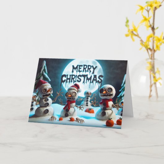 Carte Salutations Snowbones (Fleur jaune)