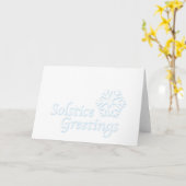 Carte Salutations solstice (Fleur jaune)