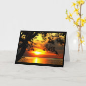 Carte Salutations Sur Les Rives Du Lac Winnebago (Fleur jaune)