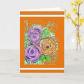 Carte Salutations vierges (Fleur jaune)