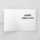 Carte Salutations vintages de Witchy Halloween (Intérieur)