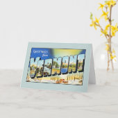 Carte Salutations vintages du Vermont (Fleur jaune)