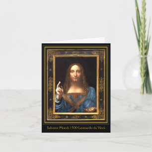 Carte Salvator Mundi 1500 Leonardo da Vinci