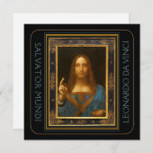 Carte Salvator Mundi 1500 Leonardo da Vinci (Devant / Derrière)